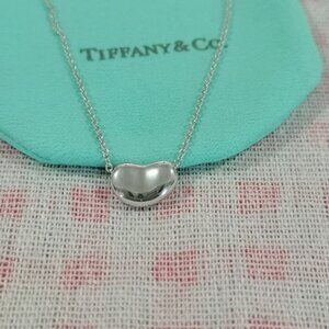 Tiffany & Co Sterling Silver Bean Necklace